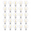 25PCS Low Voltage G40 DC12V Led Light Bulbs 1W E12 Plastic Replace Bulb for Off-Grid Solar String Light Camping RV 8