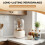360 Rotation Silverware Organizer for Kitchen Counter,Utensil Holder Box Silverware Box Holder for Party 6