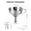 LCD DLP SLA 3D Printers Resin Filter Funnel Removable Double Strainer UV Resin Filter Cup for  for 6