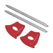 Erweiterter 30 cm langer, kratzfester Radschutz für Motorrad-Rot