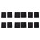 100mm X 100mm Plastic Ribbed Square End Caps Cover Tube Inserts 12 Pcs 1