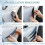 Universal Car Spoiler Canards Kit,Front Bumper Lip Splitter, Anti-Collision Diffuser, Soft Rubber Decorative Stickers 4
