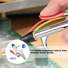 Multi-Nozzle Pneumatic Dust Blower Kit, 175PSI High-Pressure Air Blower, for Dust Removal in Air Compressors, Automotive