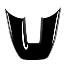 Car Glossy Black V Style Steering Wheel Panel Cover Trim Decoration Frame Sticker for Vezel HR-V HRV 2021 2022