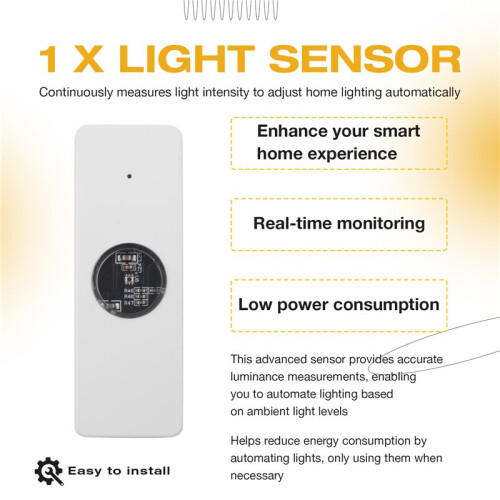 Tuya ZigBee Ljussensor Luminanssensor Strålsensor Luminansdetektering i Realtid  Home Automation App Control 1