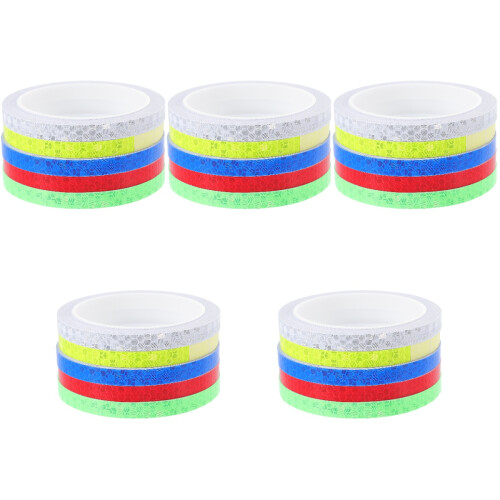 25Rouleaux Bande Réflecteur Décorative Adhésive Pour Visibilité 1