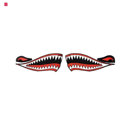 (B) Shark Teeth Boat Stickers for Kayak Canoe