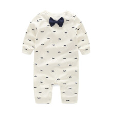 (White,L(66cm))Combinaison bébé nœud papillon enfant coton barboteuse body tenue vêtements