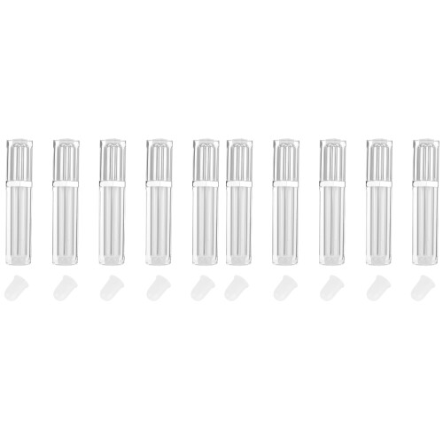 10Pièces Tube À Gloss Argenté Pour À Design Unique 1