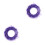 2Rouleaux Ruban Violet Polyester Feuille Décoration Cadeau DIY Chic 3