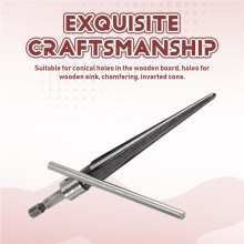 Taper Reamer 3-13mm Hex Shank Reamer Fluted Hand Held Steel Bridge Pin Hole Chamfer Woodworking Cutting Tool Core Drill Bit Reamer Tool
