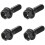 4Pcs Black Wheel Bolt Lug Nut for  E30 E36 E46 E60 E90 36136781150 1