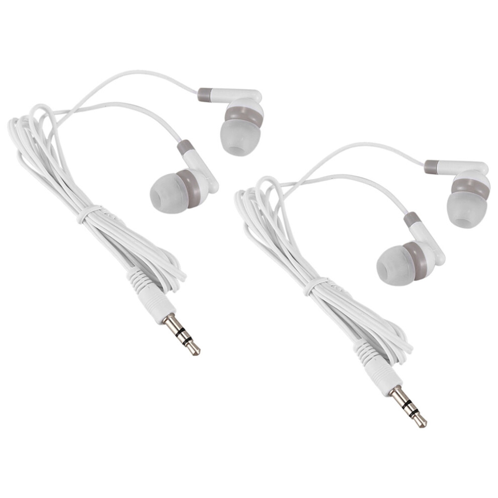 2Pcs 3.5Mm In-Ear Stereo Earbuds Headphone Earphone Headset For Mobile Phone Mp4 Mp3 6034214810807