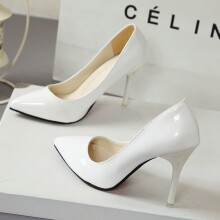 (White,35)Chaussures à talons hauts à talons hauts rose chic avec semelle en caoutchouc pour occasions spéciales