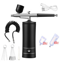 (Black) Airbrush Painting Airbrush with Compressor Mini Spray Gun for Paint Modeling Paint Spray Portable Airbrush Kit with Compressor