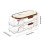 Double-Row Egg Storage Box Kitchen Refrigerator Side Door Egg Box Transparent Rolling Egg Rack,A 6