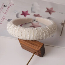(C) New Women Fashion Retro Pearl Headbands Exquisite Hair Accessories for Women's Hands Girl's Hair Accessories Fashion Gifts