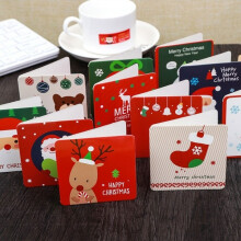 Christmas Greeting Card Kids Mini Christmas Blessing Greeting Cards Envelope New Year Postcard Gift Card Xmas Party
