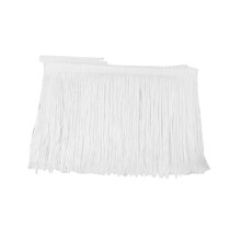 Special Wholesale Order, Black or White Nylon Chainette Fringe, 18-20cm, 10 Yard/9.14m White