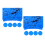 2Pièces Confettis Ronds Table Bleus Brillants Pour 2