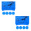 2Pièces Confettis Ronds Table Bleus Brillants Pour 3