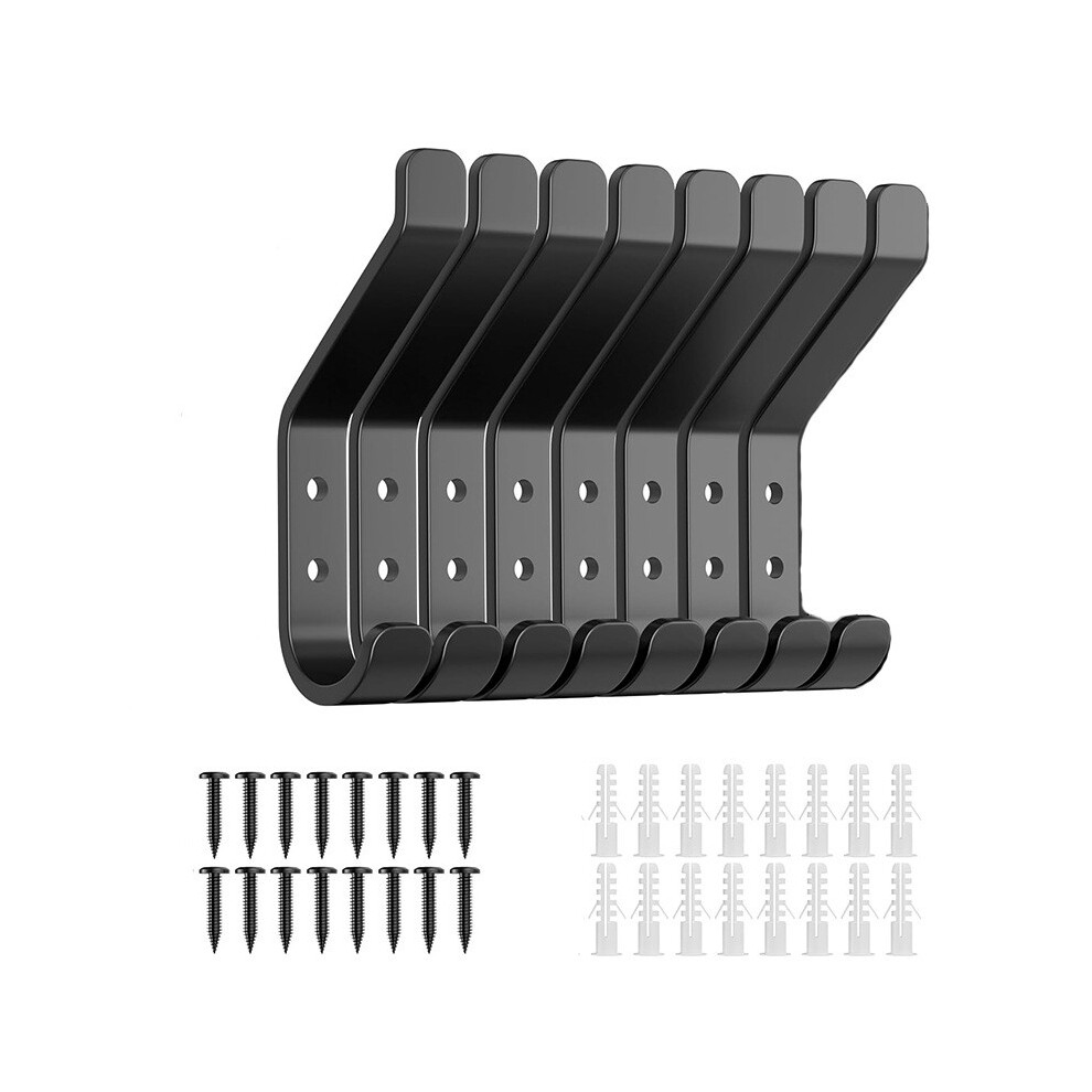 (8Pcs) For Hook Coat Hanging Stainless Wall Hooks For Towel Hat Backpack Key Wall Mounted Coat Hanger 697392658577