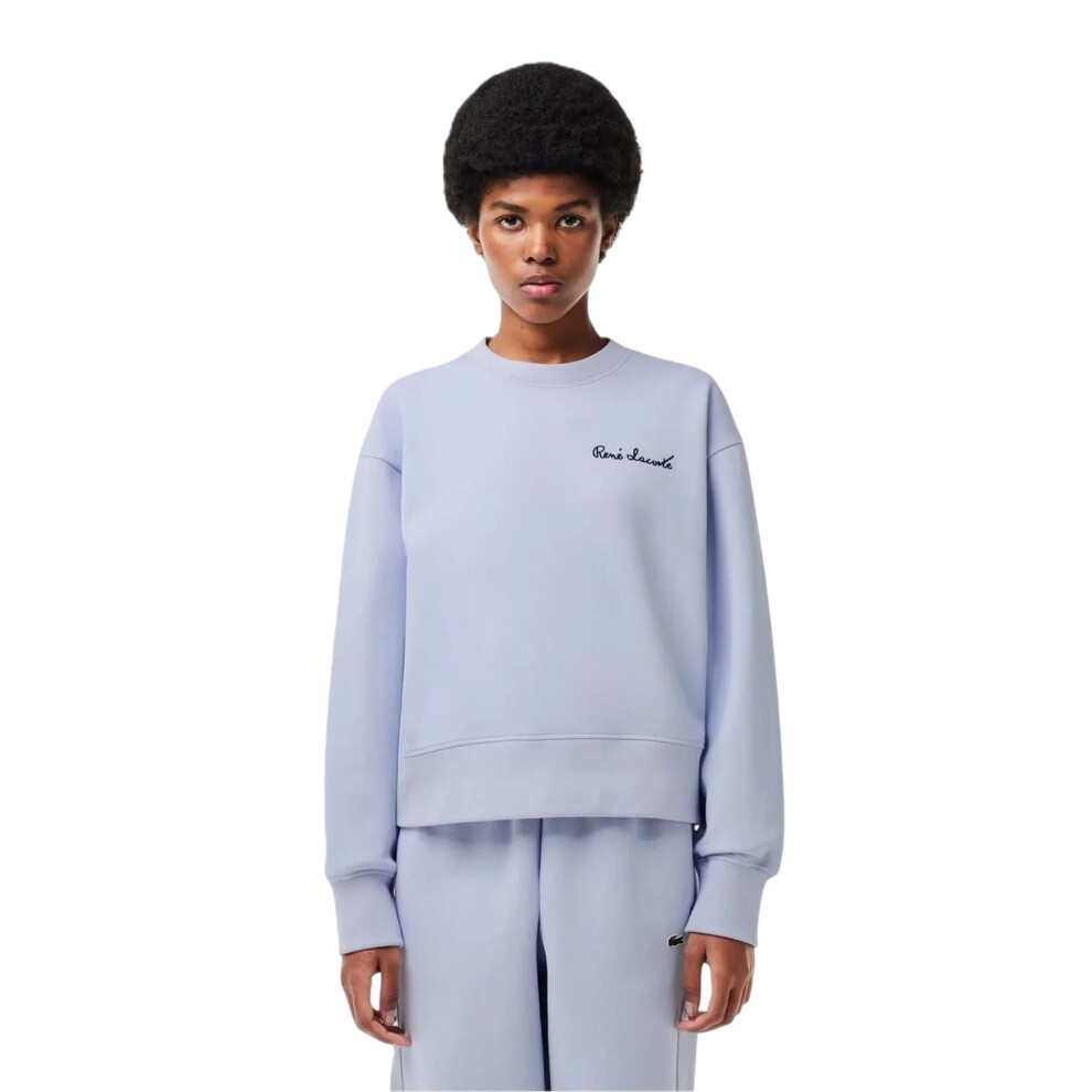 Lacoste (Xl, ) Womens/Ladies Lettering Relaxed Fit Sweatshirt Blue