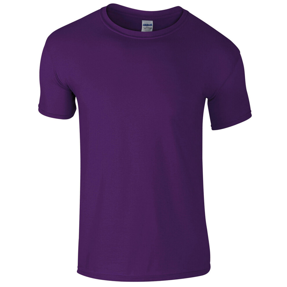 Gildan (7-8 Years, ) Childrens/Kids Softstyle Plain T-Shirt Purple