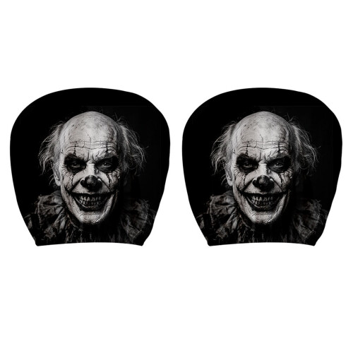 Unique Pattern Car Headrest Covers Set Of Two Breathable-Type B