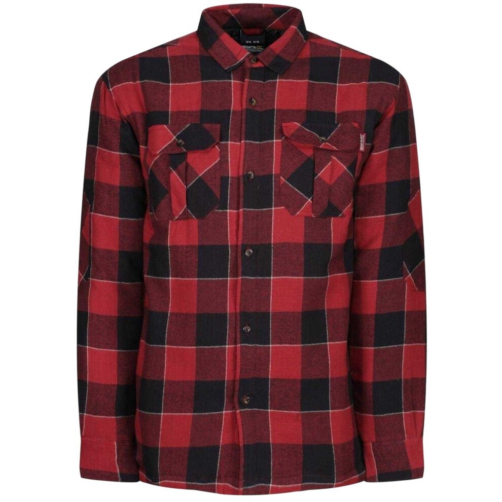 Regatta (S, Red) Mens Shelford Plaid Shirt