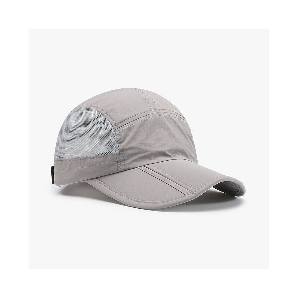 (Light Gray) None Stylish Polyester Baseball Hat With Adjustable Fit And Sun Blocking For Daily Wear