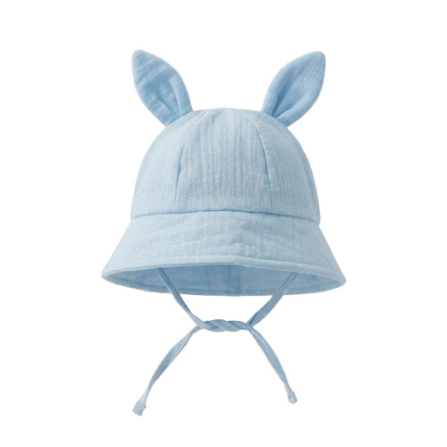 Chapeau de bébé avec oreilles de lapin attrayantes,-Bleu