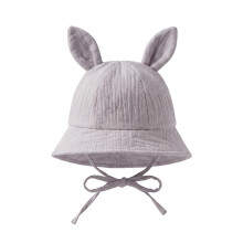 Soft And Warm Rabbit Ears Cap Delicate Rabbit Ears-Taropurple