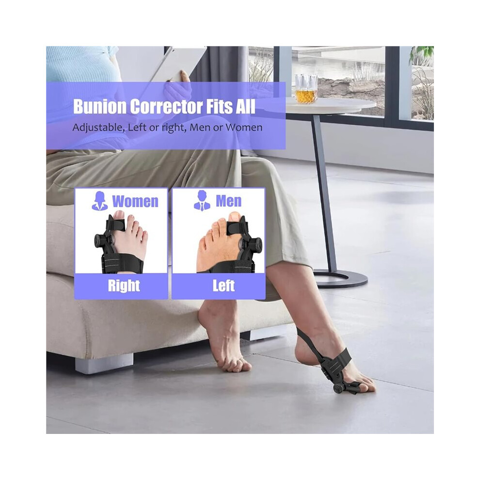Adjustable Bunion Corrector for Women Men Bunion Fix for  Toe Orthopedic Toe Splint Double Correction Separator