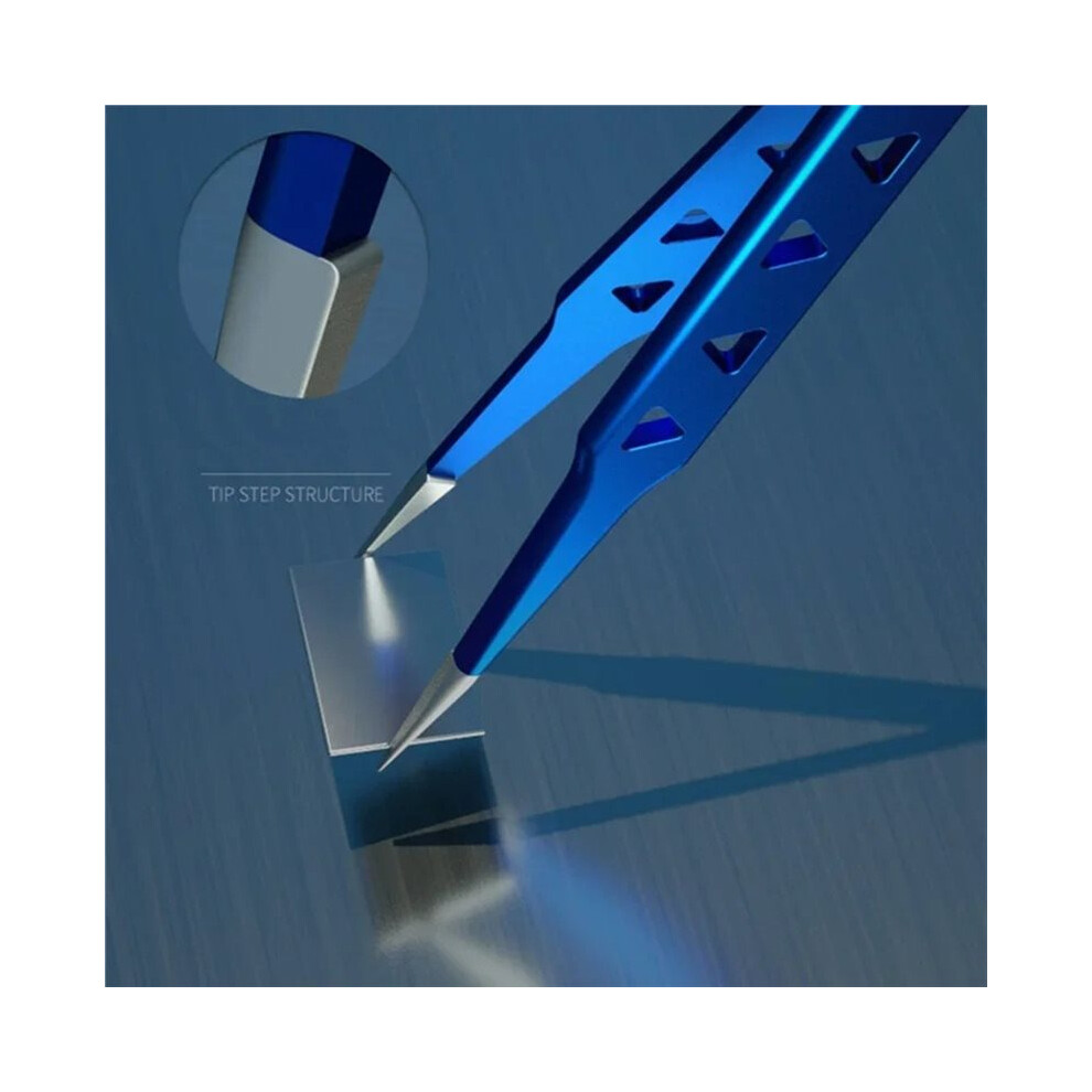 Aac-14 /15 Stainless Steel Tweezers For Phone Repair 8 Hole Heat Dissipation Flying Wire Spot Welding Clip 4712737207190