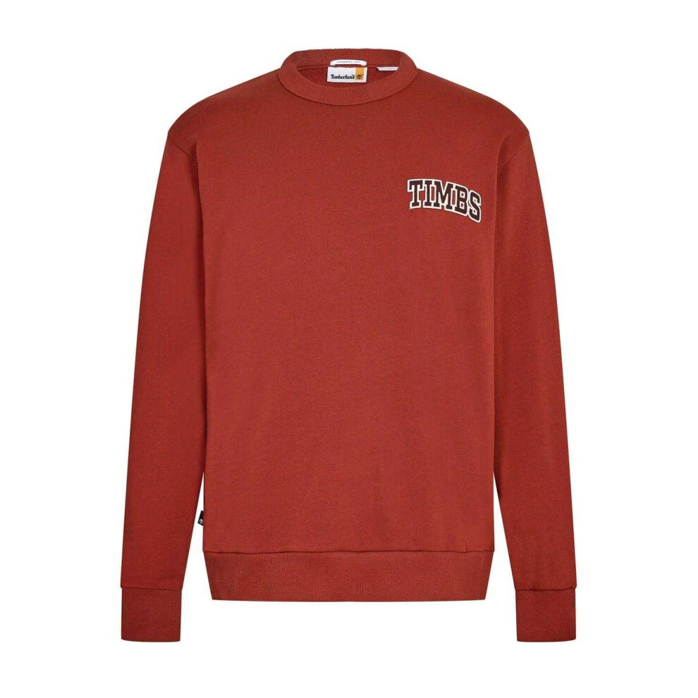 Timberland Mens Tims Graphic Print Logo Sweatshirt Multicoloured