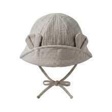 Infant Sun Protection Hat Breathable Baby Fisherman Hat-Gray