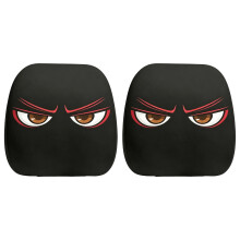 Pair Stylish Car Headrest Protectors Soft Mesh Fabric Quick-1