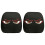 Pair Stylish Car Headrest Protectors Soft Mesh Fabric Quick-1 1