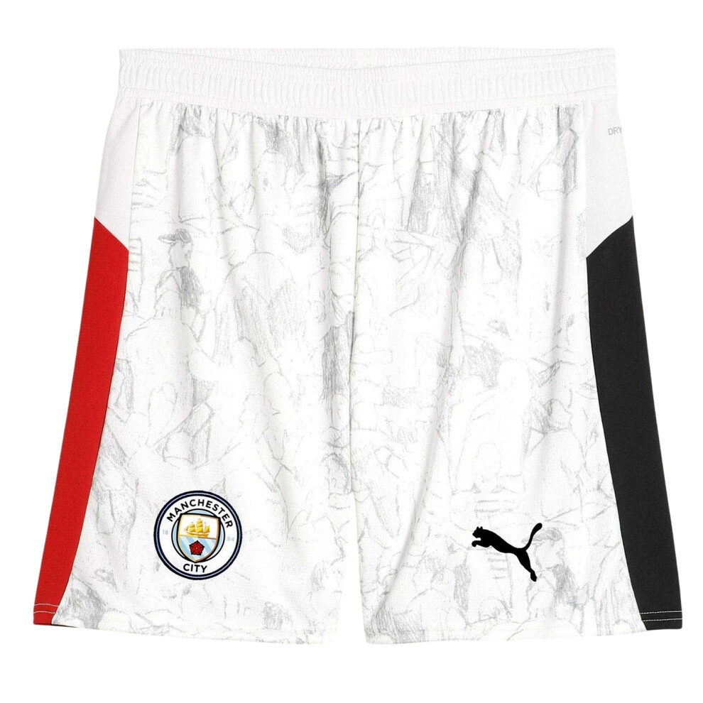 Puma (Xl, ) Unisex Adult Manchester City Fc Football Shorts White