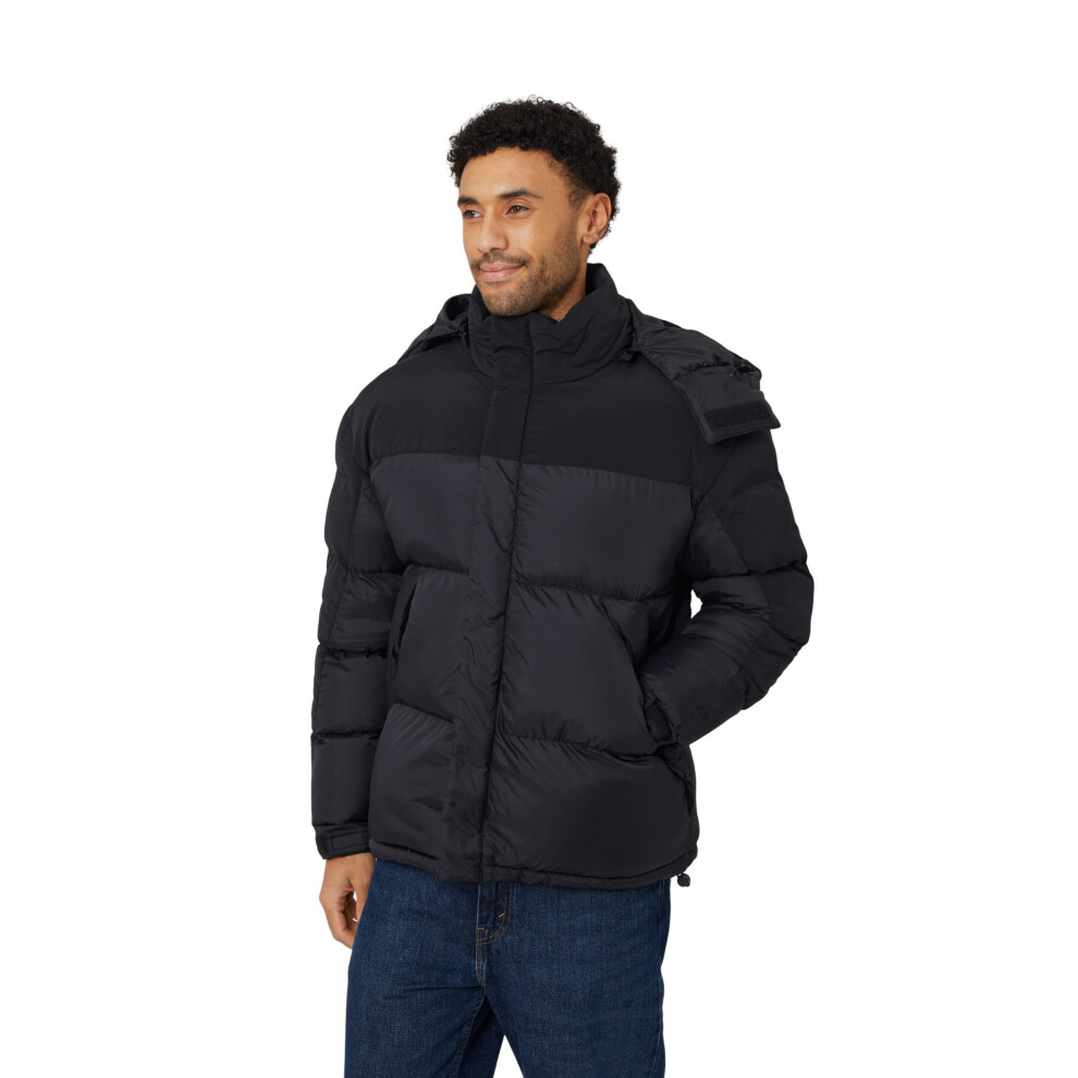 Brave Soul (M, Black) Mens Oversized Padded Jacket