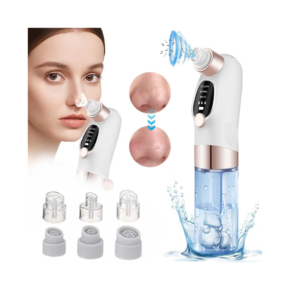 Stoyotu White/Black () Blackhead Remover Pore Cleaner Dots Vacuum Cleaner Skin Pimple Acne Extractor Facial Cleaning Electric Head Removal