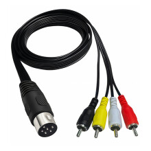 Betrouwbare 6-pins DIN naar 4RCA-150cm DIN6P m tot 4RCA m