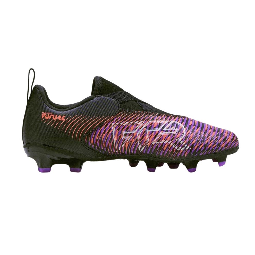 Puma (10 Uk Child, Black/Purple) Childrens/Kids Future Match Firm Ground Football Boots