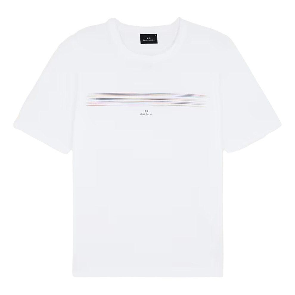 Paul Smith (Xl, ) Mens Pinstripe T-Shirt White