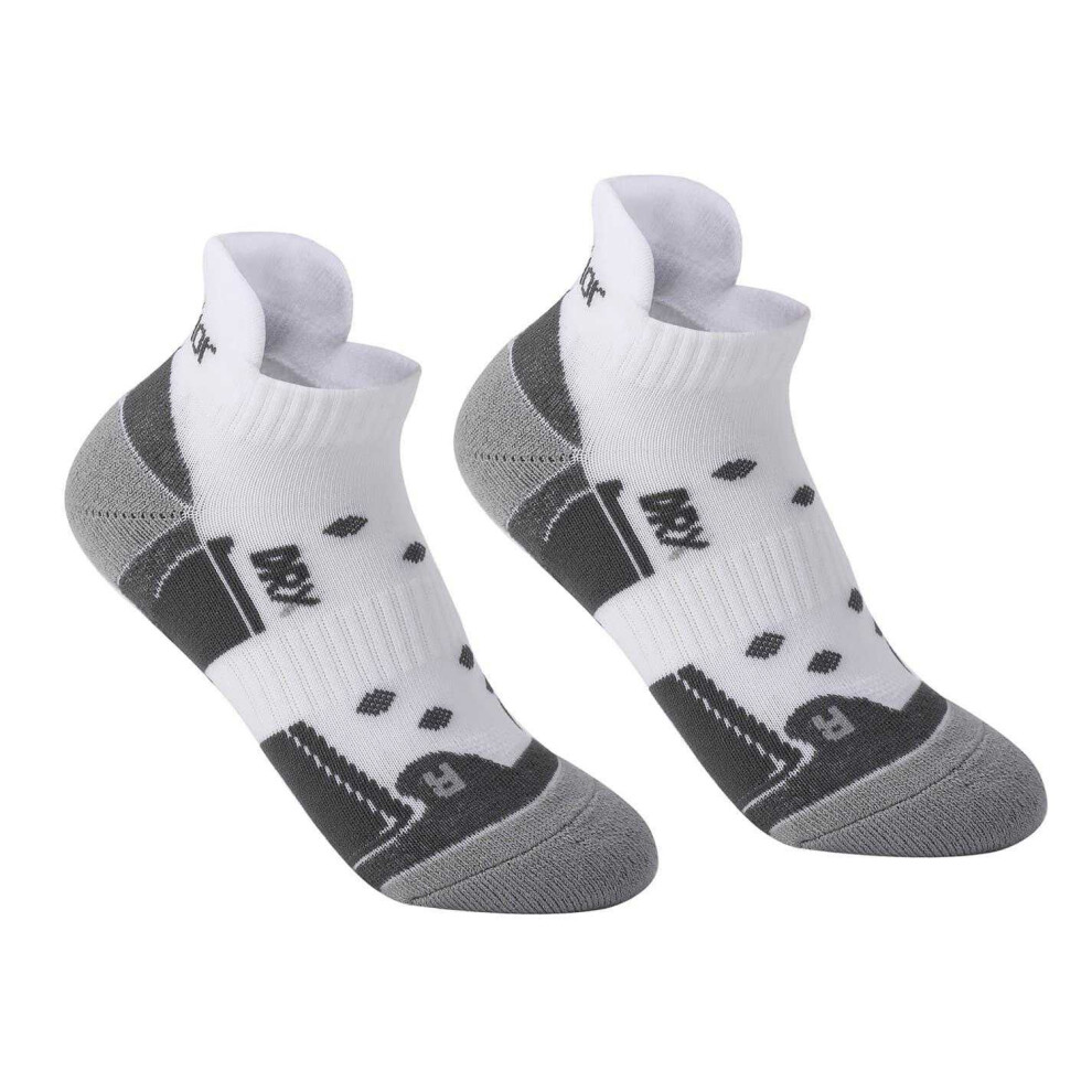 Karrimor (4 Uk-8 Uk, White/Grey-White) Womens/Ladies Cushioned Ankle Socks (Pack Of 2)