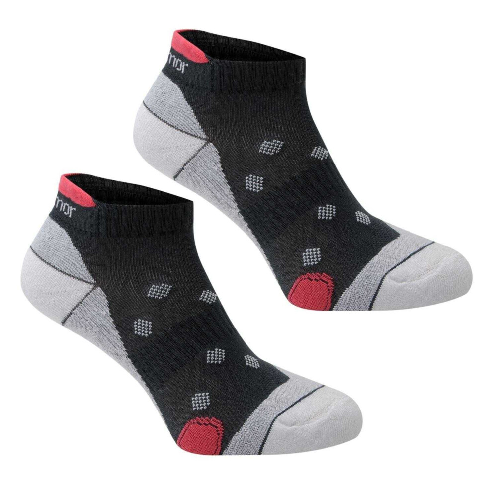 Karrimor (4 Uk-8 Uk, Mid Grey) Womens/Ladies Cushioned Ankle Socks (Pack Of 2)