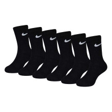 (9.5 UK Child-2.5 UK, Black) Nike Childrens/Kids Crew Socks (Pack of 6)