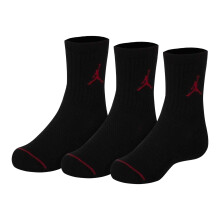 (1 UK-4 UK, Black) Nike Childrens/Kids Air Jordan Crew Socks (Pack of 3)