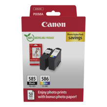 Cartucho de tinta - Canon - PG-585/CL-586 - Cor + Preto - Pacote de Valor - Foto